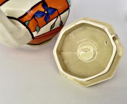 Clarice Cliff Sunray Leaves Teapot